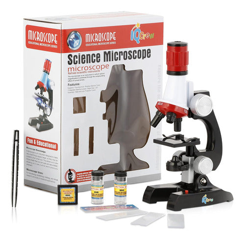 Microscopio Led, Incluye Juego De Accesorios 0