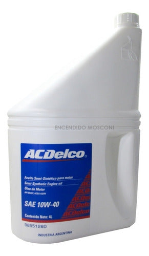 ACDelco Chevrolet Motor Oil SAE 10W40 Semisynthetic 4L 0