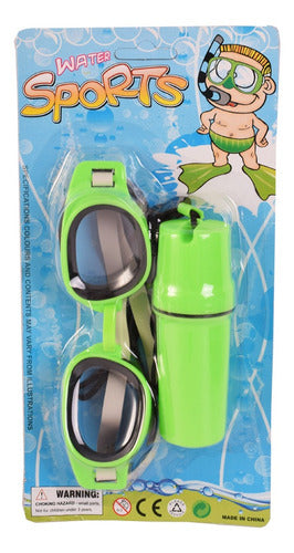 Fibro Water Game Set with Goggles and Accessories Case 0