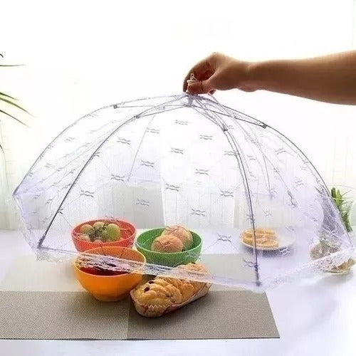 Insect-Repellent Food Cover Protecting Umbrella Large X 0