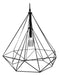 Vintage Hexagonal Pendant Ceiling Lamp Cage 0