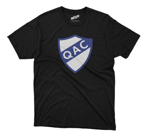 Quilmes Athletic Club Soccer T-Shirt Black with Chest Shield 0