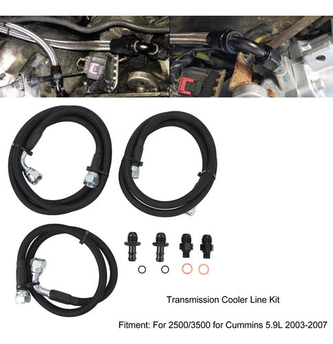 Kit De Linha De Mangueira De Resfriamento De Transmissão Óle 4