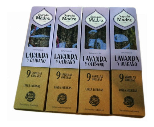 Sagrada Madre Combo X4 Cajas Incienso/ Flores Lavanda Sagrada Madre 1