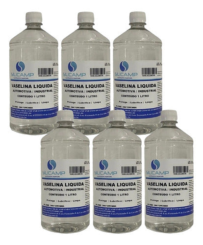 6 Vaselina Liquida Industrial Automotiva Proteg Lubrifica 1l 0