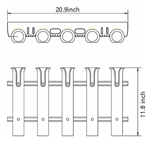 Brocraft White Fishing Rod Holder 1