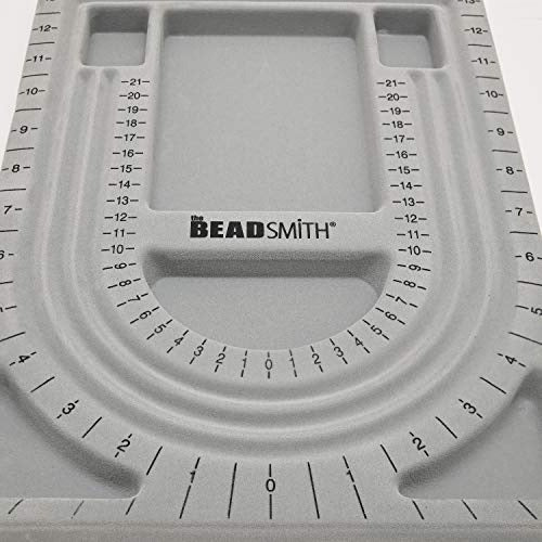 The BeadSmith Beading Board with Cover, Flocked Gray 1