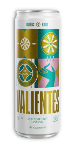 Valientes White Vermouth with Soda Can x6 355ml La Fuerza 1