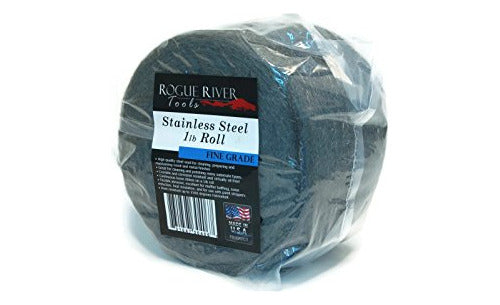 Rogue River Tools Stainless Steel Wool Roll - 1 Lb Grade Fine 0