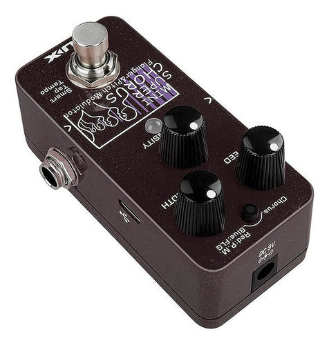 Nux Mini Scf Super Chorus Flanger Y Pedal De Efectos De Tono 4