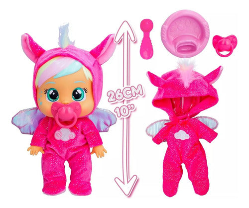 Cry Babies Bebe Lloron Loving Care Unicornio Con Accesorios 1