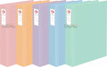 The Pel Pack X4 A4 PVC Binders 2x40mm, Pastel Colors 0