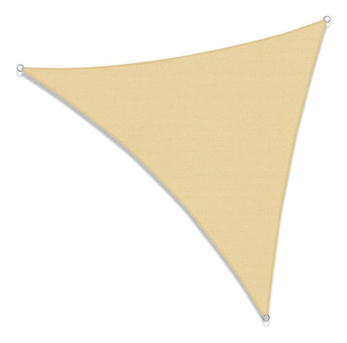 Toldo Malla Sombra Vela Triangulo 5.0x5.0 Mt Jardin Adeleste 0