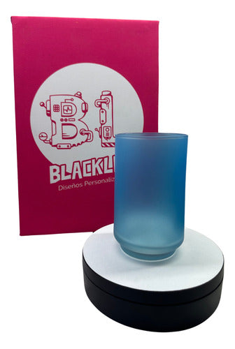 Blacklist Vaso Vidrio Esmerilado Personalizado - Logo - Foto - Frase 0