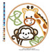 Safari Animals Embroidery Appliqué Matrix Giraffe Monkey 4522 3