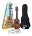 Luna Honu Tribal Turtle Soprano Ukulele Package 0