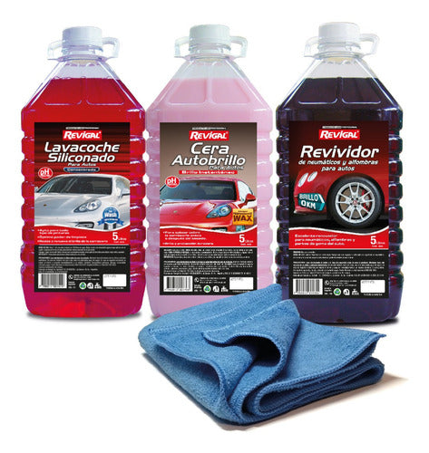 Revigal Auto Care Kit with Microfiber Cloth 40x60 cm 0