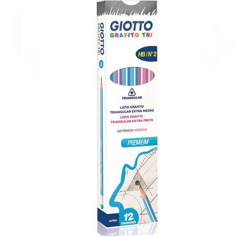 Giotto Triangular Graphite Pencil 2HB Box of 12 0