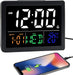 Large Screen Alarm Clock with Time, Date, and Temperature Display 0