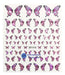 Self-Adhesive Nail Stickers - Butterflies - Nail Art 113