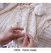 Janef Round Lace Tablecloths Made of Cotton Crochet 6