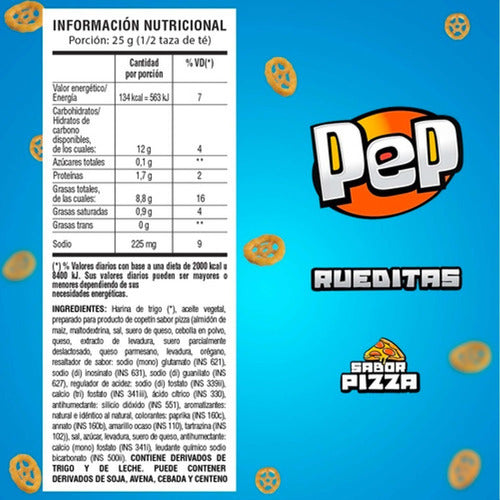 Pep Snack Rueditas Sabor Pizza Pack X30 - Mejor Precio 2