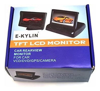 EKYLIN 5" Car Monitor, 12-24 V Wide Input Truck/In-Car TFT LCD Screen 5