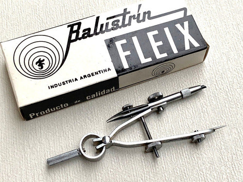 Fleix Metal Compass Balustrin with Original Box, 1960 0