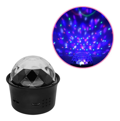 Mini Disco Ball LED Light with Magnet RGB Color Delivery 0