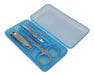 Mercadoflash Professional Manicure Set Stainless Steel in a Translucent Case 0