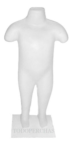 Unbreakable Plastic Baby/Child Mannequin Size 2 - Todoperchas 0