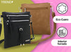 Adjustable Eco Leather Anti-Theft Organizer Crossbody Bag 22