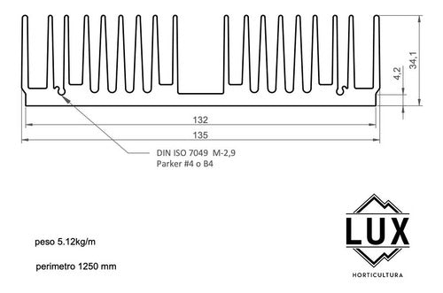 Aluar Disipador Aluminio 200w - Led Cob 13,5 X 20 Cm Mecanizado 1