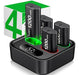 Dinostrike Xbox One Controller Battery Pack Charger with 4 x 1200mAh USB Rechargeable Batteries 0