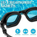 Win.Max Unisex Swimming Goggles Aqua and Black 3