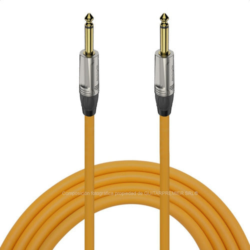 Professional Rubber Coated Guitar Instrument Cable 3m in Various Colors 1