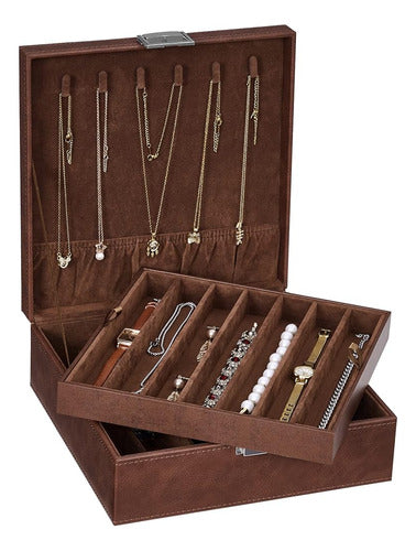 BEWISHOME Organizer de Collares Caja Organizador de Almace 0