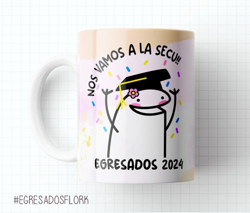 Plantillas Tazas Flork Egresados Sublimar Graduación #12 3