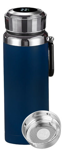 Stainless Steel 1 Liter Thermos Bottle with LED Display Temperature and Filter 0