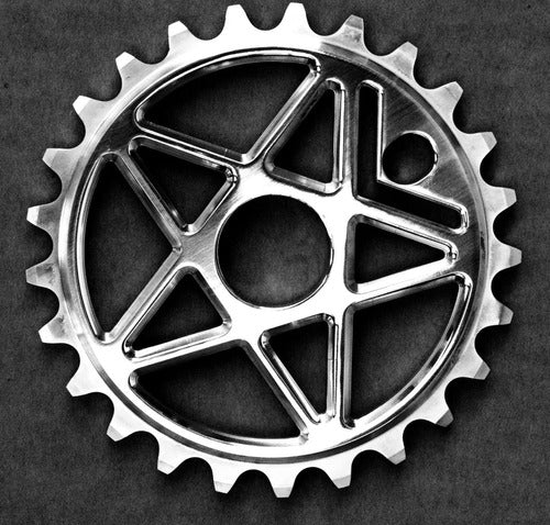 Eighties Pentagram BMX 25T Sprocket! High-End Polished 5