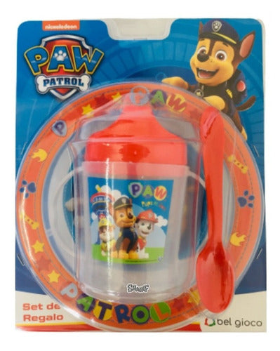 Set Regalo Paw Patrol Plato Bowl Vaso Tomador Sharif Express 0