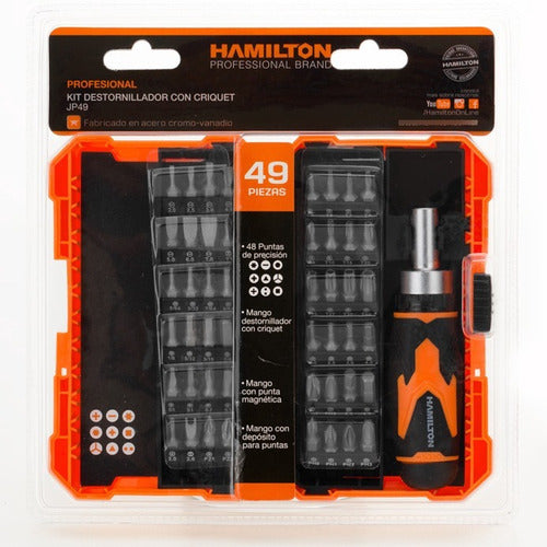 Hamilton Screwdriver Kit with Ratchet - 49 Bits Special Offer 1