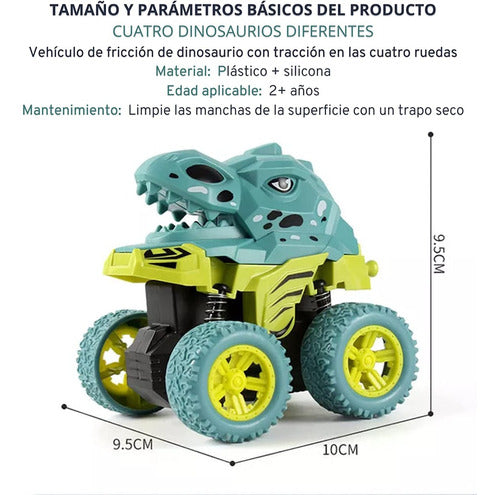 Sebigus 4x4 Friction Car Truck Toy Triceratops 5