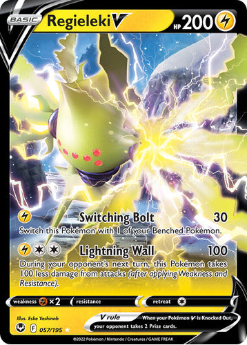 Pokémon Regieleki V 057/195 Silver Tempest Sword & Shield 0