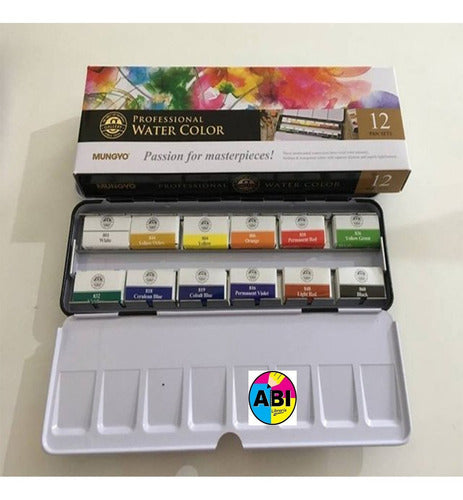 Mungyo Professional Watercolors Set X 12 1