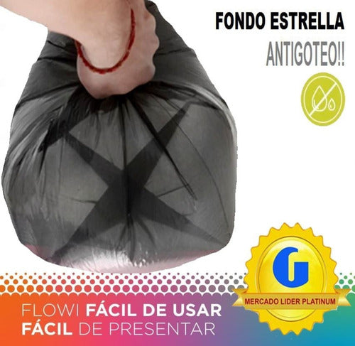 Flowi 300 Consortium Waste Bags 80x110 Reinforced Base 1