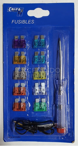 CRI:FA Blister Pack De 10 Fusibles Ficha + Buscapolos 1