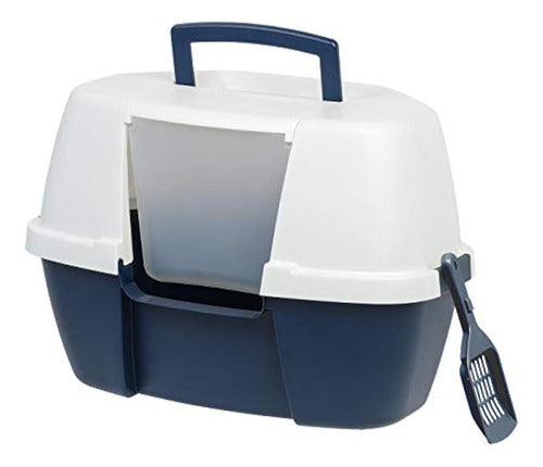 Iris Usa - Large Corner Cat Litter Box with Cover and Scoop 0