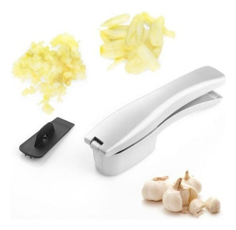 Garlic Press, Crusher, Juicer, and Slicer in Aluminum 2