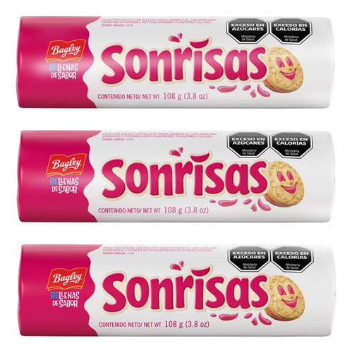 Sonrisas Cookies 108g Pack X 3 Units by Cioccolato Sweet Shop 0
